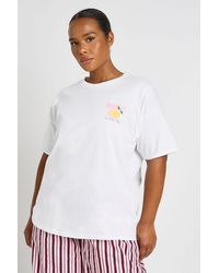 Boohoo - Plus Amalfi Printed T Shirt - Lyst
