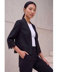 Roman - Crepe Cut Out Jacket - Lyst