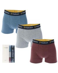 Farah - Gillon 3 Oack Boxer Shorts - Lyst