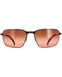 Serengeti - Rectangle Shiny Dark Gunmetal Mineral Polarized Drivers Gradient Shelton - Lyst