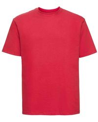 Russell - Ringspun Cotton Classic T-Shirt (Bright) - Lyst