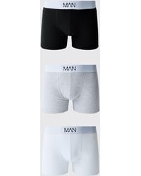 BoohooMAN - 3 Pack Multi Boxers - Lyst