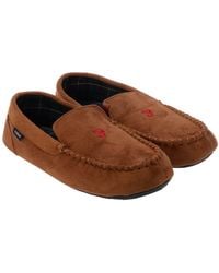 Farah - Nicken Moccasin Slippers - Lyst