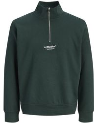 Jack & Jones - Sweatshirts 1/4 Zip High Neck Long Sleeve - Lyst