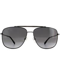 Lacoste - Classic Aviator Gunmetal Gradient Sunglasses - Lyst