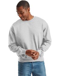 Fruit Of The Loom - Adult Supercotton Sweatshirt (Athletic Heather) - Lyst