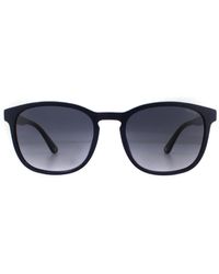 Police - Square Shiny Full Smoke Gradient Sunglasses - Lyst
