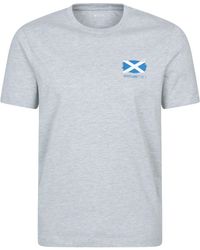 Mountain Warehouse - Regional Scotland T-Shirt Cotton Breathable Everyday Casual Printed Tee - Lyst