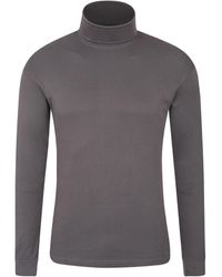 Mountain Warehouse - Herren Meribel Baumwolle Thermal Top (Dunkelgrau) - Lyst