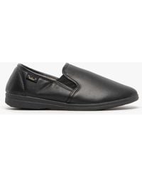 Dr Keller - Christof Faux Leather Wide Fit Full Slippers - Lyst