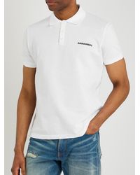 DSquared² - Logo Print Polo Shirt - Lyst