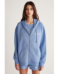 Grimelange - Hooded Zip-Front Oversized Sweatshirt - Lyst