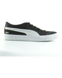 PUMA - Capri Canvas Lace Up Trainers 369246 01 - Lyst
