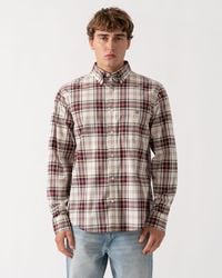 GANT - Regular Fit Poplin Check Shirt - Lyst