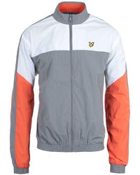 Lyle & Scott - Mid Marl Multi Panel Zip Through Track Jacket - Lyst
