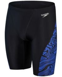 Speedo - Allover V-Cut Marble Patterned Jammer Short - Lyst