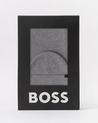 BOSS - Uboldi Scarf & Beanie Set Set - Lyst
