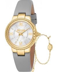 Just Cavalli - Jc1L378L0015 Ladies Primavera Snake Watch And Bracelet Gift Set - Lyst