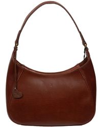 NiNa Amora - 'Lucia' Conker Leather Grab Bag - Lyst