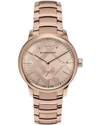 Burberry - Bu10013 De Klassieke Ronde Herenhorloge - Lyst