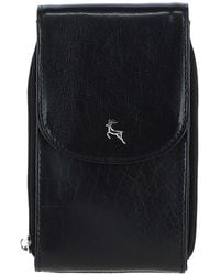 Ashwood Leather - 'Luca' Real Crossbody Phone Bag - Lyst