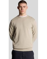 Lyle & Scott - Superfeine Baumwoll Rundhalsausschnitt Sweatshirt - Lyst
