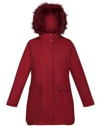 Regatta - Ladies Sabinka Faux Fur Trim Parka (Cabernet) - Lyst