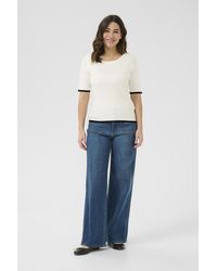 Kaffe - Pullover Regular Fit Offwhite - Lyst
