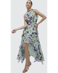 River Island - Midi Dress Floral Sleeveless - Lyst