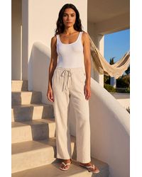 Roman - Full Length Linen Trousers - Lyst
