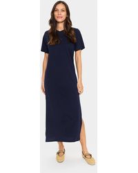 Saint Tropez - Jersey Jurk Fariasz Loose Fit Dark Blue - Lyst
