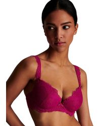 Aubade - Og08-N6 Danse Des Sens Moulded Plunge Bra - Lyst