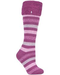 Heat Holders - Ladies Extra Long Striped Wellington Boot Socks - Lyst