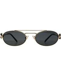 Miu Miu - Oval Pale Dark Mu 54Zs Metal - Lyst
