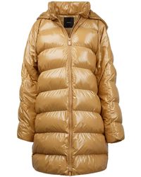 PINKO - Winterjas Licht Karamel - Lyst