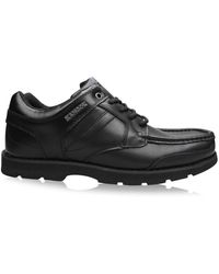 Kangol - Harrow Leather Eyelets Lace Up Shoes Moulded Sole Stitched Detail - Lyst