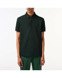 Lacoste - Regular Fit Paris Stretch Piqué Poloshirt In Groen - Lyst