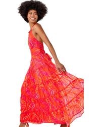 Roman - Paisley Print Halter Neck Maxi Dress - Lyst