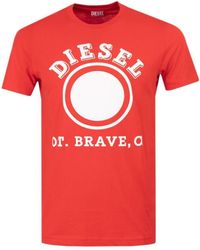 DIESEL - 1976 Varsity Logo Racing T-Shirt - Lyst