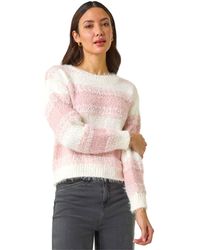 Roman - Contrast Shaded Stripe Jumper - Lyst