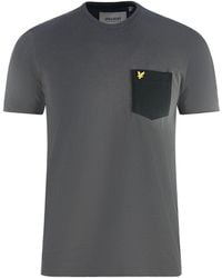 Lyle & Scott - T-Shirt Mit Kontrasttaschen - Lyst