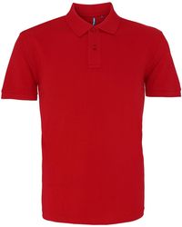 Asquith & Fox - Plain Short Sleeve Polo Shirt (Cardinal) - Lyst