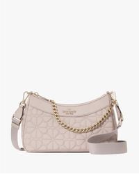 Kate Spade - Flower Quilted Poly Medium Convertible Crossbody - Lyst