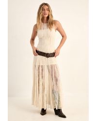 Nasty Gal - Vintage Lace Godet Hem Maxi Dress - Lyst