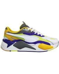 PUMA - Rs-X3 Level Up Leather Low Lace Up Running Trainers 373169 01 - Lyst