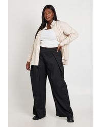 Boohoo - Plus Chambray Oversized Shirt - Lyst