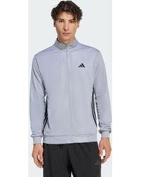 adidas Originals - Workout Essentials All-Set 3-Stripes Knit Track Top - Lyst