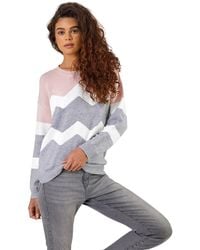Roman - Zig Zag Contrast Jumper - Lyst