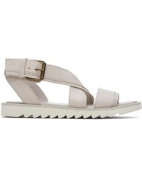 TOMS - Sidney Tread Leather Sandals - Lyst
