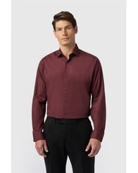 Limehaus - Long Sleeve Cutaway Collar Tailored Formal Shirt - Lyst